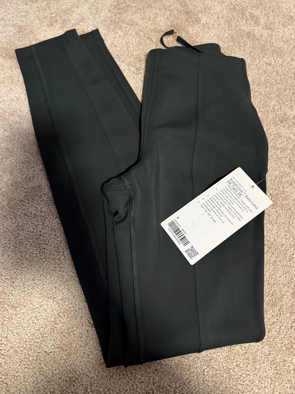 NEW! lululemon SmoothCover back cutout HR tight 28” size 4
